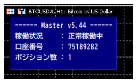 情報パネルが表示されている状態